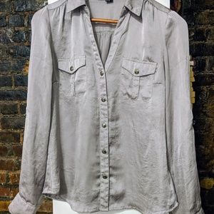 Silver/ grey Blouse Top